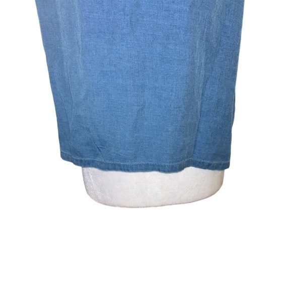 NWT Joie Chambray Denim Braided Halter Tie Neck Crop Tank Top - M - Picture 4 of 9